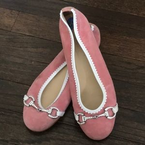 Bellofatto pink ballerina flats